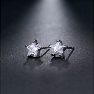 Cute Star AAA Cubic Zirconia Stud Earings